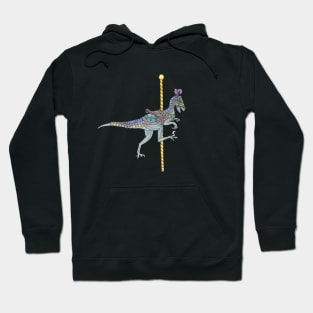 Carousel Dinosaur Raptor Hoodie